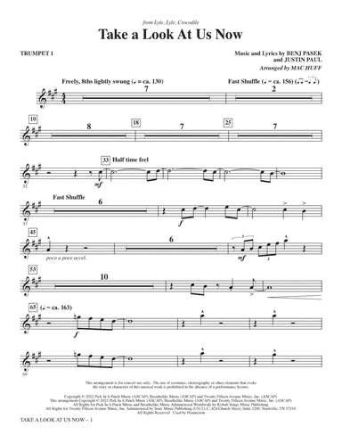 Take A Look At Us Now (from Lyle, Lyle, Crocodile) (arr. Mac Huff) - Trumpet 1