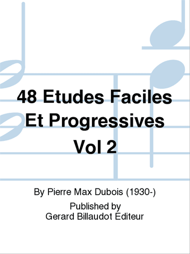 48 Etudes Faciles Et Progressives Vol 2