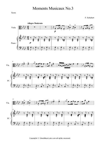 Moments Musicaux No.3