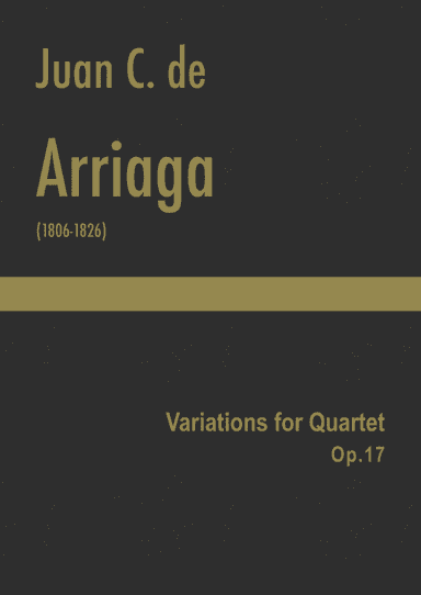 Arriaga - Variations for Quartet, Op.17