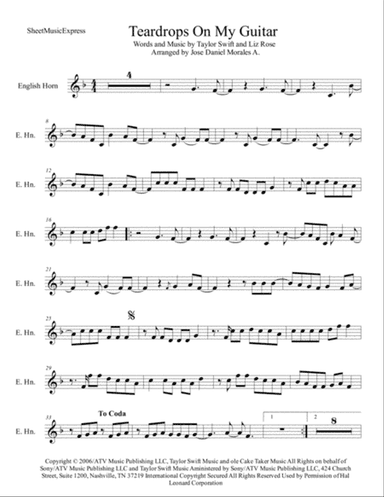 Teardrops On My Guitar