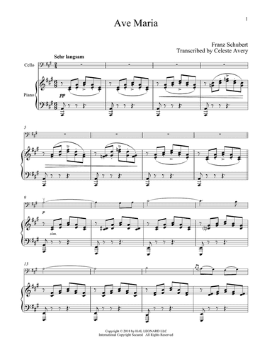 Ave Maria, Op. 52, No. 6