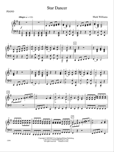 Star Dancer: Piano Accompaniment