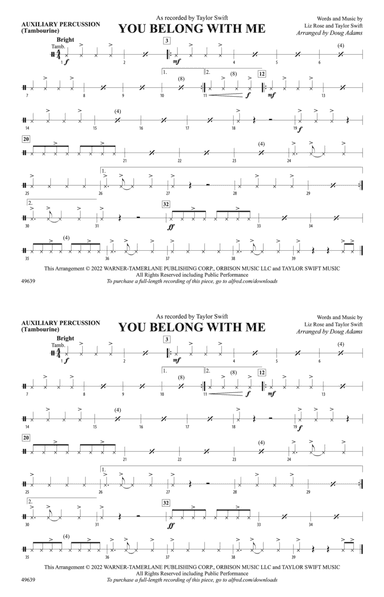 You Belong with Me: Auxiliary Percussion