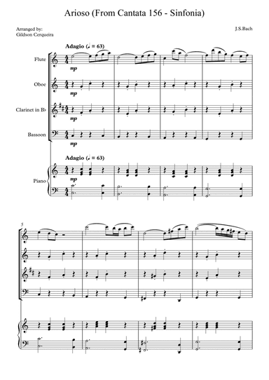 Arioso (From Cantata 156 - Sinfonia)