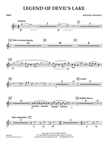 Legend Of Devil's Lake - Oboe