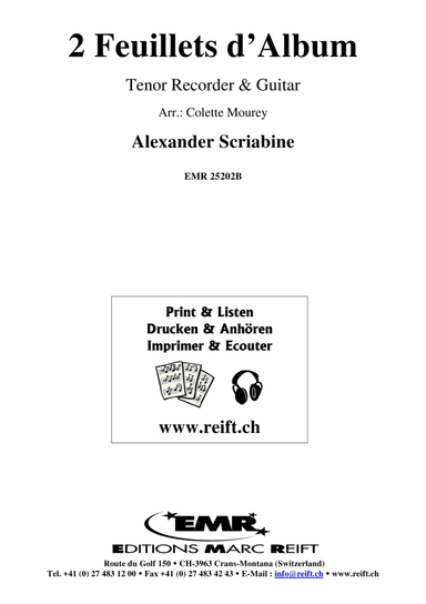 2 Feuillets d'Album