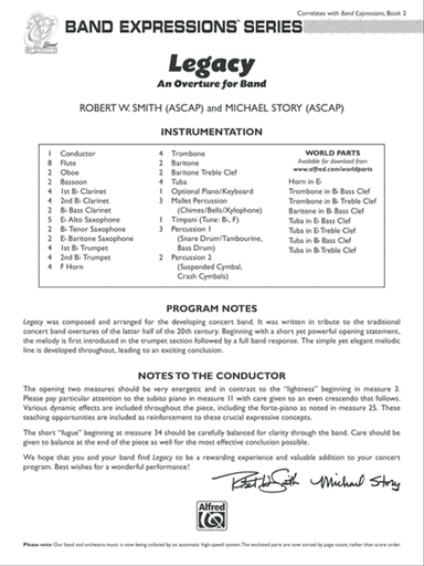 Legacy (An Overture for Band): Score