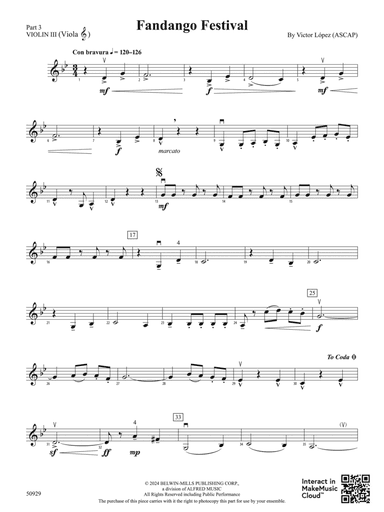 Fandango Festival: Part 3 - Violin I