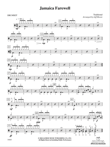 Jamaica Farewell: Drums