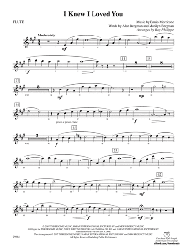 I Knew I Loved You: Flute
