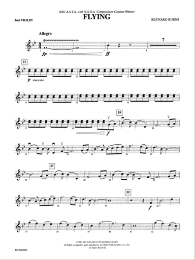 Flying: 2nd Violin