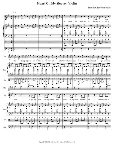 Heart On My Sleeve - Violin