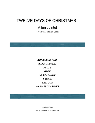 TWELVE DAYS OF CHRISTMAS QUINTET