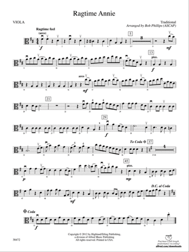 Ragtime Annie: Viola