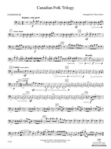 Canadian Folk Trilogy: Baritone B.C.