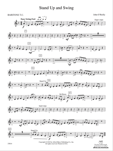 Stand Up and Swing: Baritone T.C.