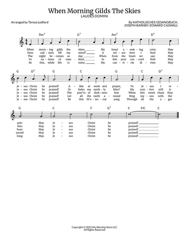 When Morning Gilds The Skies