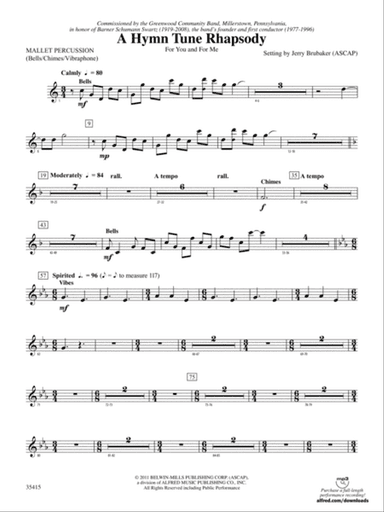 A Hymn Tune Rhapsody: Mallets