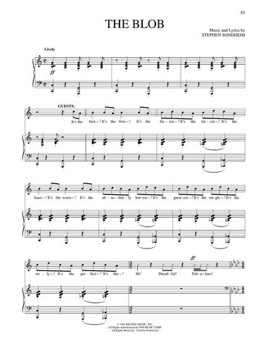 The Blob (from Merrily We Roll Along)