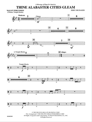 Thine Alabaster Cities Gleam (A Message of Hope for America): Mallets