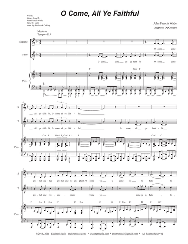 O Come All Ye Faithful (Duet for Soprano and Tenor Solo)