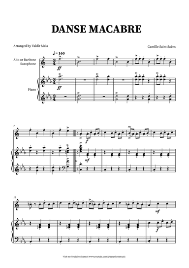 Danse Macabre - Baritone Sax and Piano