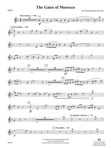 The Gates of Morocco: Oboe