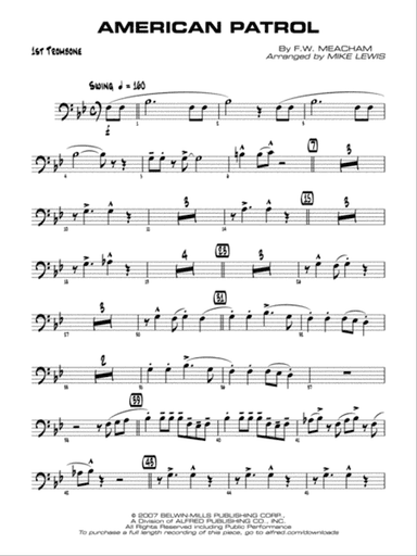 American Patrol: 1st Trombone
