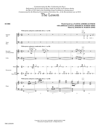 The Lesson - Full Score