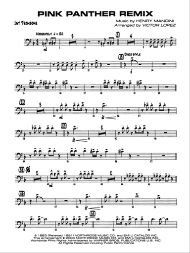 Pink Panther Remix: 1st Trombone