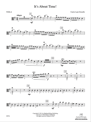 It's About Time!: Viola