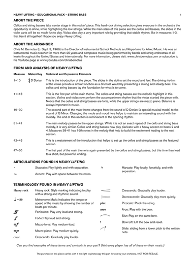Heavy Lifting: Bass Educational Pack