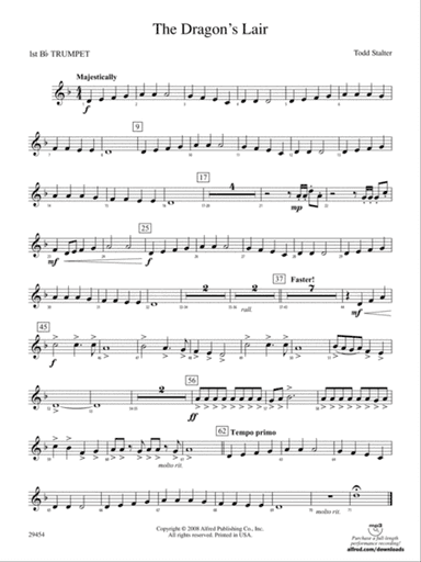 The Dragon's Lair: 1st B-flat Trumpet