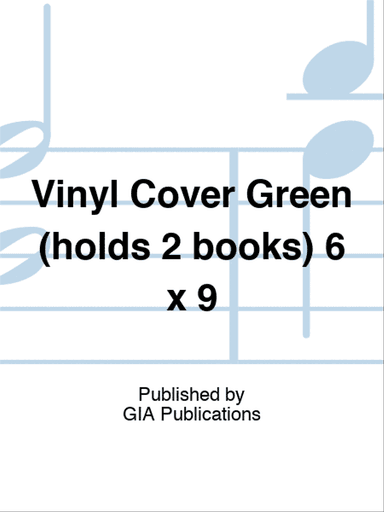Vinyl Cover Green (holds 2 books) 6 x 9