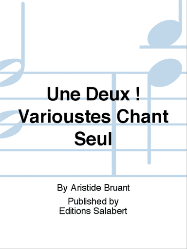 Une Deux ! Varioustes Chant Seul