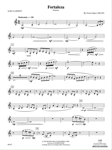 Fortaleza: 1st B-flat Clarinet