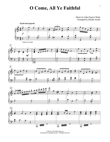 O Come, All Ye Faithful (arr. Glenda Austin)