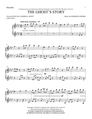 The Ghost's Story - Marimba