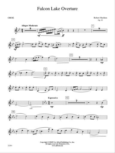 Falcon Lake Overture: Oboe
