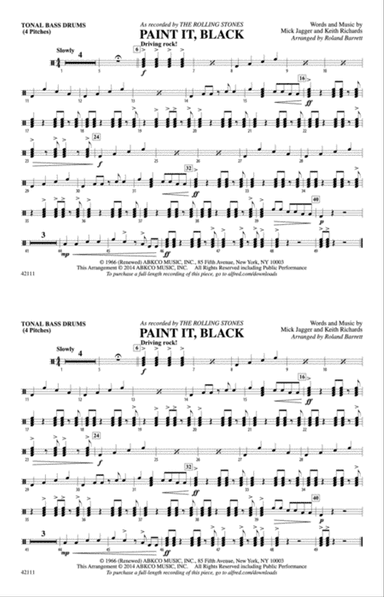 Paint It, Black: Tonal Bass Drum