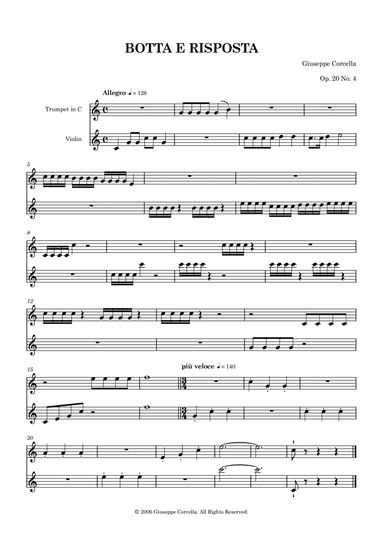 Botta e Risposta, Op. 20 No. 4
