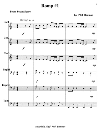 Romp #1-Brass Sextet 2