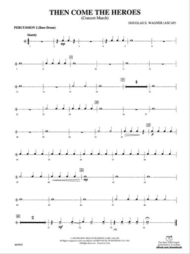 Then Come the Heroes: 2nd Percussion