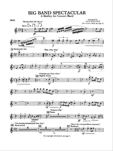 Big Band Spectacular: Oboe