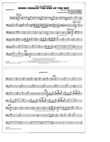 Work Song/At the End of the Day (Les Misérables) (arr. Jay Bocook) - Baritone B.C.