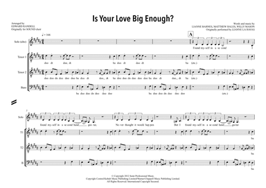 Is Your Love Big Enough