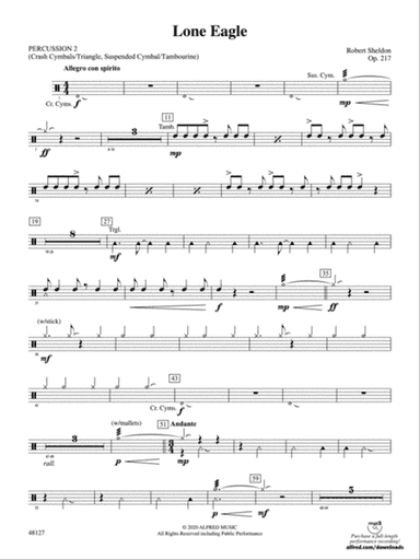 Lone Eagle: 2nd Percussion