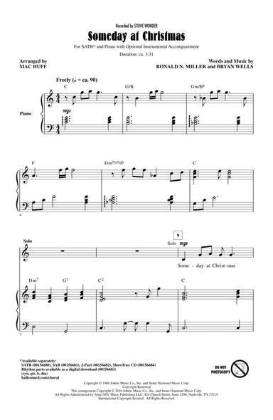 Someday At Christmas (arr. Mac Huff)