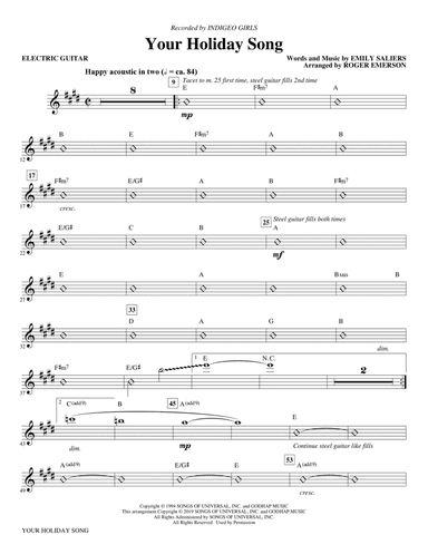 Your Holiday Song (arr. Roger Emerson) - Electric Guitar